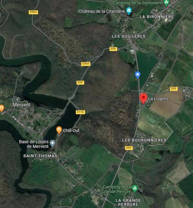 L'Auberge De La Foret Mervent Eksteriør billede